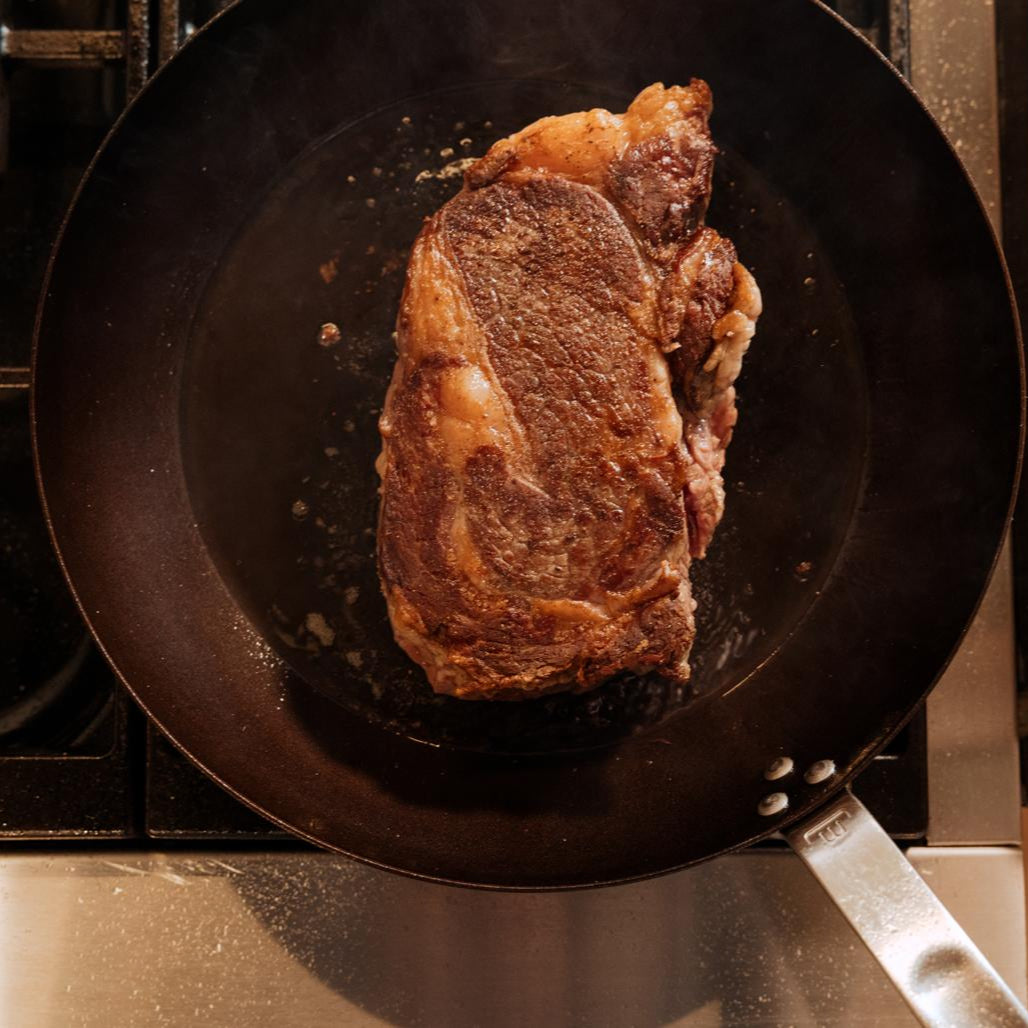 Seasoned Carbon Steel Frying Pan