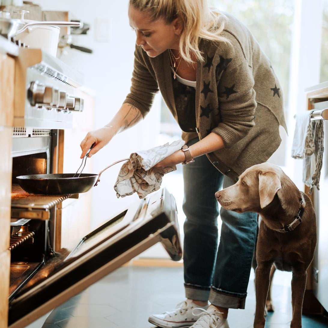 Seasoned Carbon Steel Frying Pan