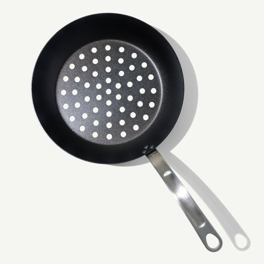 Seasoned Carbon Steel Grill Frying Pan