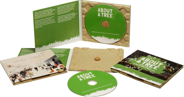 Greenwashed CD packaging